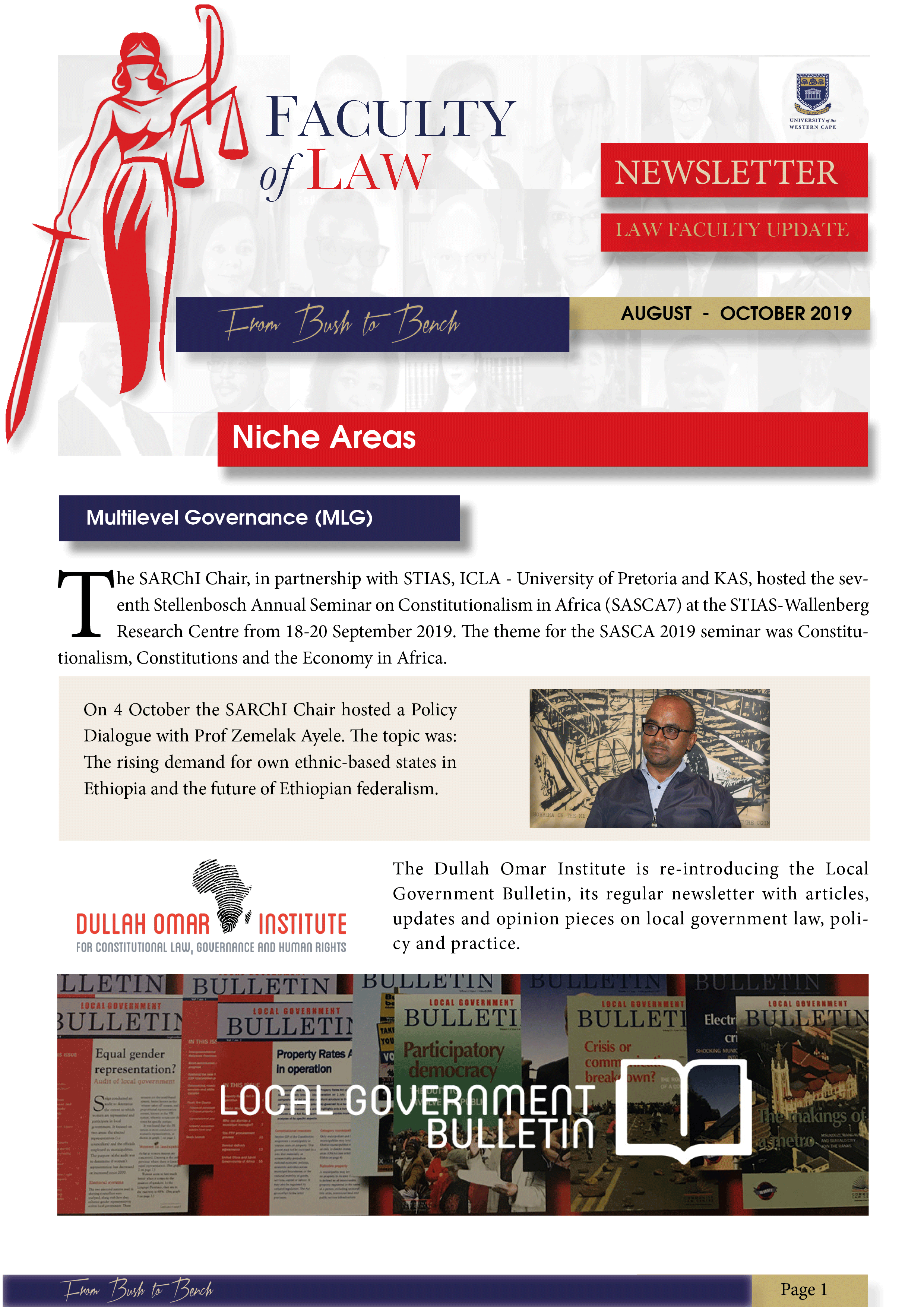 Faculty of Law Newsletter (August to October 2... | UWC